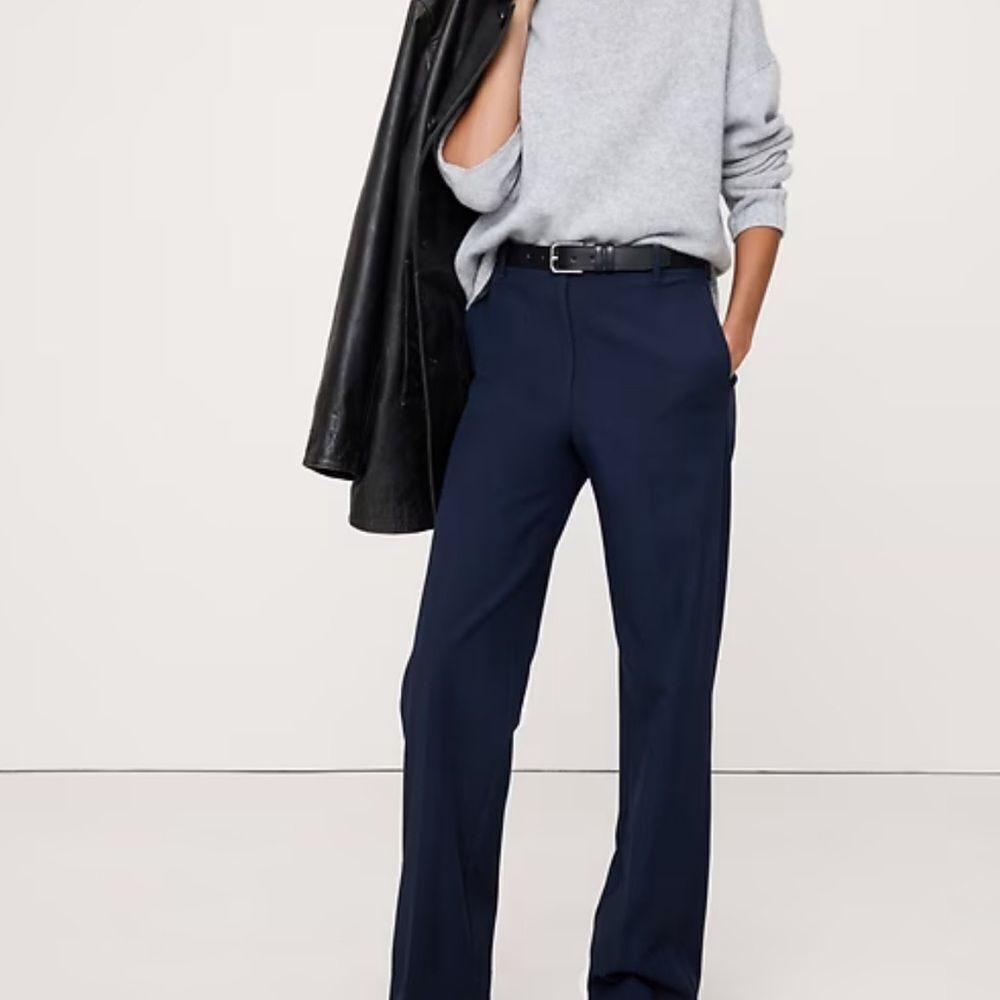 NWT Banana Republic HIGH-RISE MODERN STRAIGHT CITY STRETCH PANT